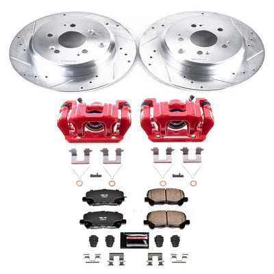 Power Stop 12-15 Honda Pilot Rear Z23 Evolution Sport Brake Kit w/Calipers