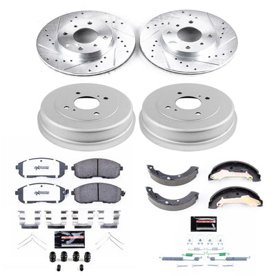 Power Stop 00-01 Nissan Altima Front & Rear Z26 Street Warrior Brake Kit