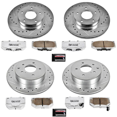 Power Stop 89-90 Nissan 300ZX Front & Rear Z26 Street Warrior Brake Kit