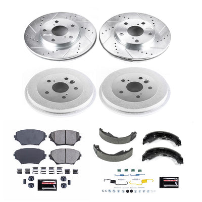 Power Stop 2003 Toyota RAV4 Front & Rear Z23 Evolution Sport Brake Kit
