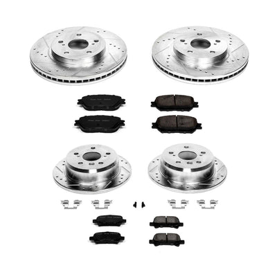 Power Stop 2002 Toyota Camry Front & Rear Z23 Evolution Sport Brake Kit