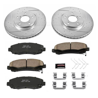 Power Stop 12-14 Honda Ridgeline Front Z23 Evolution Sport Brake Kit w/Calipers