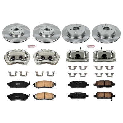 Power Stop 07-08 Infiniti G35 Autospecialty Kit w/ Calipers - Front and Rear