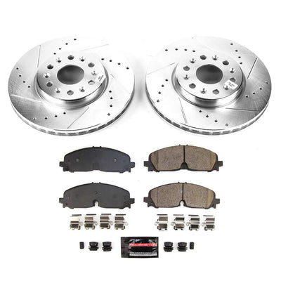Power Stop 2021 GMC Acadia Front Z23 Evolution Brake Kit