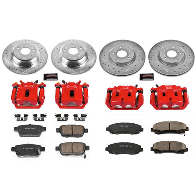 Power Stop 09-14 Acura TL Front & Rear Z23 Evolution Sport Brake Kit w/Calipers