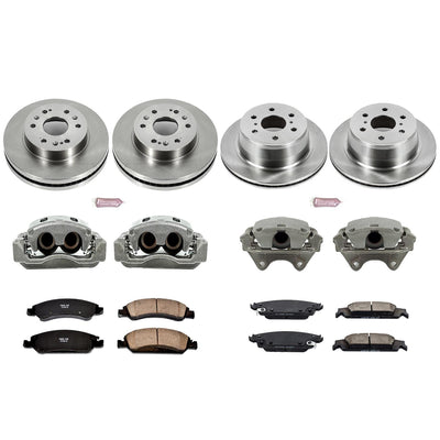 Power Stop 15-19 Cadillac Escalade Autospecialty Kit w/ Calipers - Front and Rear