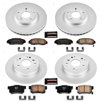 Power Stop 04-08 Acura TL Front & Rear Z17 Evolution Geomet Coated Brake Kit