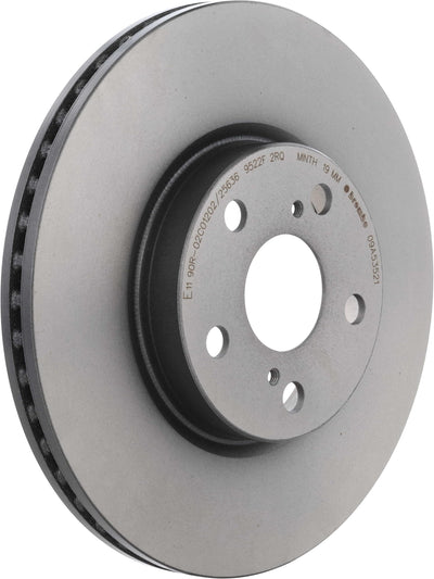 Brembo 08-14 Scion xD/09-19 Toyota Corolla/09-13 Matrix Front Premium UV Coated OE Equivalent Rotor