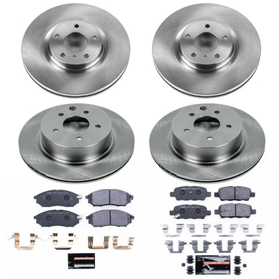Power Stop 08-12 Infiniti EX35 Front & Rear Track Day SPEC Brake Kit