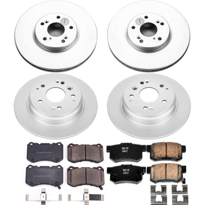 Power Stop 04-08 Acura TL Front & Rear Z17 Evolution Geomet Coated Brake Kit
