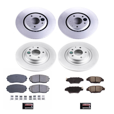 Power Stop 16-18 Mazda CX-9 Front & Rear Z17 Evolution Geomet Coated Brake Kit