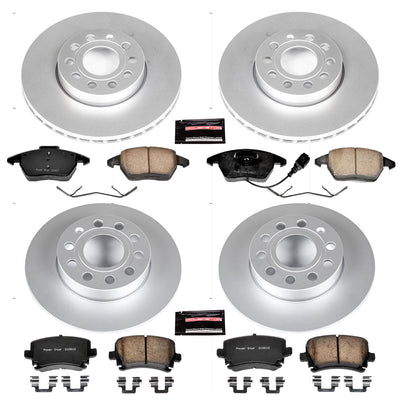 Power Stop 05-10 Volkswagen Jetta Front & Rear Z23 Evolution Sport Coated Brake Kit