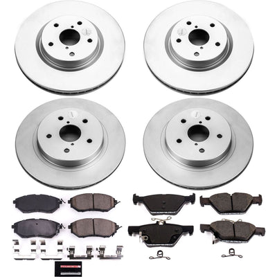 Power Stop 15-18 Subaru Legacy Front & Rear Z17 Evolution Geomet Coated Brake Kit