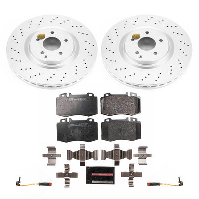 Power Stop 02-04 Mercedes-Benz C32 AMG Front & Rear Euro-Stop Brake Kit