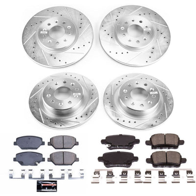 Power Stop 2018 Chevrolet Equinox Front & Rear Z23 Evolution Sport Brake Kit