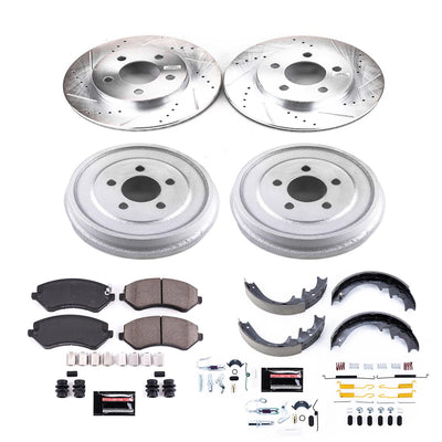 Power Stop 2002 Jeep Liberty Front & Rear Z23 Evolution Sport Brake Kit