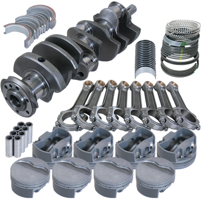 Eagle Chevy 350 3.480in Crank 5.700in I-Beam Rods -3.7cc Flat Top 4.040in Pistons Balanced Assembly