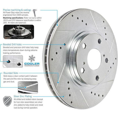 Power Stop 82-87 Buick Regal Front Z23 Evolution Sport Brake Kit w/Calipers