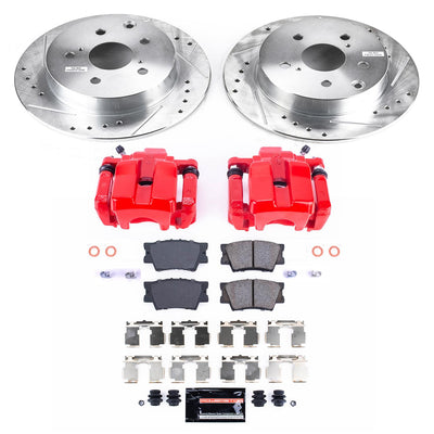 Power Stop 09-10 Pontiac Vibe Rear Z23 Evolution Sport Brake Kit w/Calipers