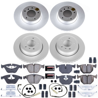 Power Stop 06-07 BMW 525i Front & Rear Z23 Evolution Sport Coated Brake Kit