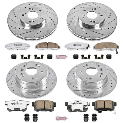 Power Stop 04-08 Acura TL Front & Rear Z26 Street Warrior Brake Kit