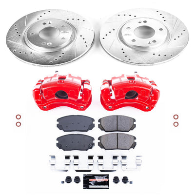 Power Stop 06-10 Hyundai Sonata Front Z23 Evolution Sport Brake Kit w/Calipers