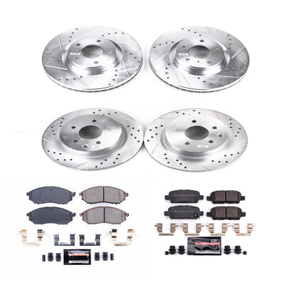 Power Stop 18-19 Nissan 370Z Front & Rear Z23 Evolution Sport Brake Kit