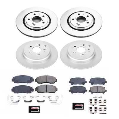 Power Stop 15-17 Honda Odyssey Front & Rear Z17 Evolution Geomet Coated Brake Kit