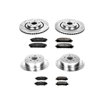 Power Stop 08-13 Toyota Highlander Front & Rear Z23 Evolution Sport Brake Kit