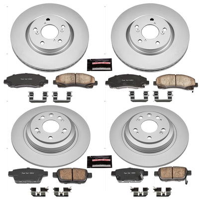 Power Stop 09-14 Acura TL Front & Rear Z17 Evolution Geomet Coated Brake Kit