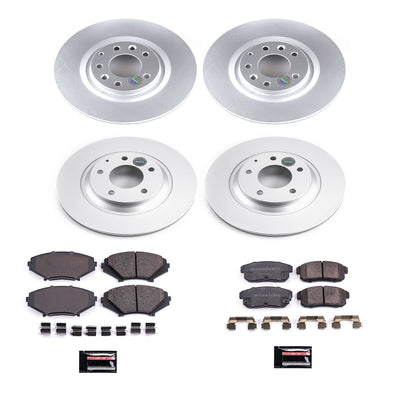 Power Stop 04-11 Mazda RX-8 Front & Rear Z17 Evolution Geomet Coated Brake Kit