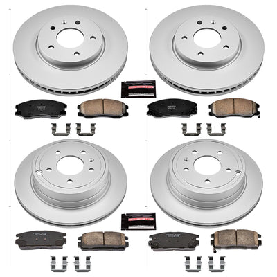 Power Stop 12-15 Chevrolet Captiva Sport Front & Rear Z17 Evolution Geomet Coated Brake Kit