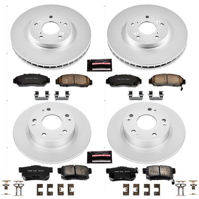 Power Stop 04-08 Acura TSX Front & Rear Z17 Evolution Geomet Coated Brake Kit
