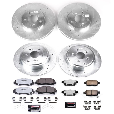 Power Stop 12-14 Honda Ridgeline Front & Rear Z36 Truck & Tow Brake Kit