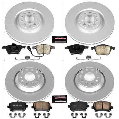 Power Stop 09-11 Volkswagen CC Front & Rear Z23 Evolution Sport Coated Brake Kit