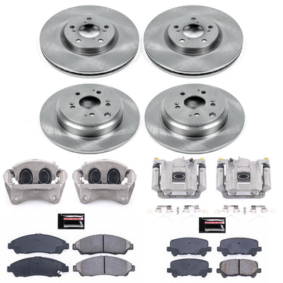 Power Stop 09-11 Honda Pilot Autospecialty Kit w/ Calipers - Front and Rear