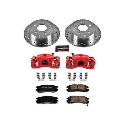 Power Stop 06-12 Mitsubishi Eclipse Rear Z23 Evolution Sport Brake Kit w/Calipers