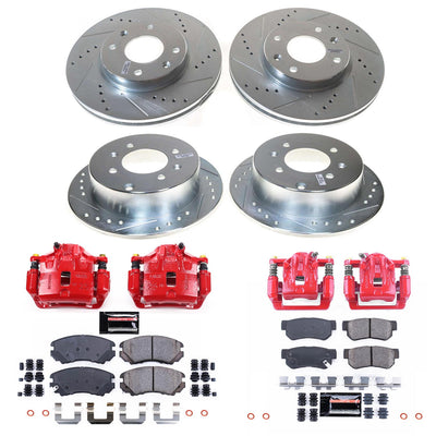 Power Stop 02-06 Kia Optima Front and Rear Z23 Evolution Kit w/Caliper