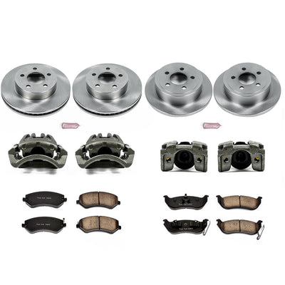 Power Stop 03-07 Jeep Liberty Front & Rear Autospecialty Brake Kit w/Calipers