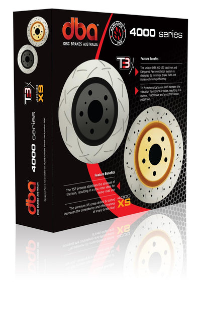 DBA 97-04 Corvette C5/C6 Front Drilled & Slotted 4000 Series Rotor