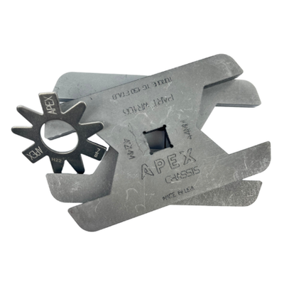 2.5 Ton Jeep JK/JL/JT Steel Steering Assembly Jam Nut Wrench Kit (1) 46-48MM (1) 41-43MM Apex Chassis