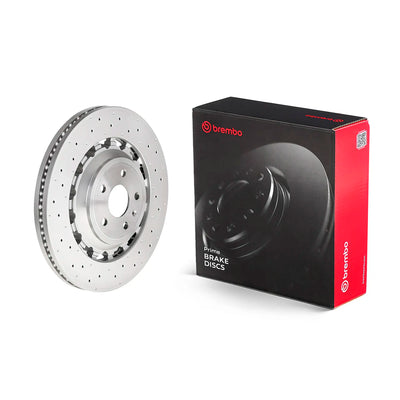 Brembo 15-18 Porsche Macan Front Grooved UV Coated Rotor
