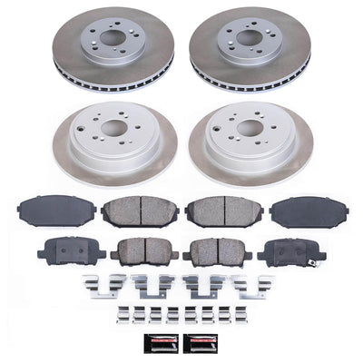 Power Stop 01-02 Acura MDX Front and Rear Semi-Coated Rotor Kit