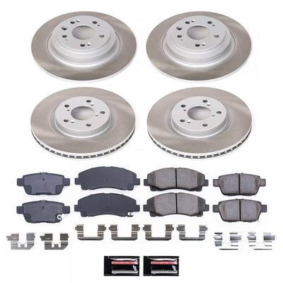 Power Stop 09-14 Acura TL Front and Rear Semi-Coated Rotor Kit