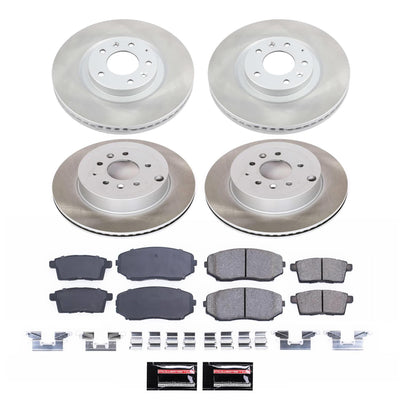 Power Stop 07-15 Mazda CX-9 Front and Rear Semi-Coated Rotor Kit
