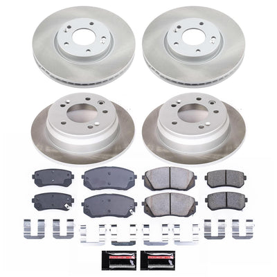 Power Stop 12-15 Hyundai Tucson Front and Rear Semi-Coated Rotor Kit