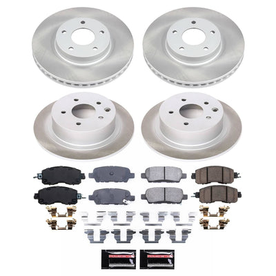 Power Stop 13-23 Nissan Altima Front and Rear Semi-Coated Rotor Kit