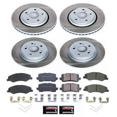 Power Stop 18-20 Honda Odyssey Front and Rear Semi-Coated Rotor Kit