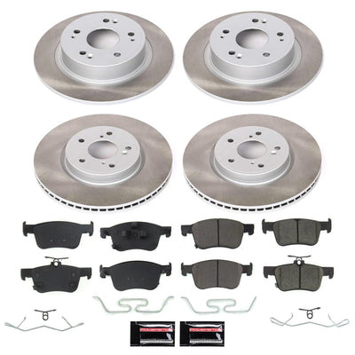 Power Stop 18-22 Honda Accord Front and Rear Semi-Coated Rotor Kit