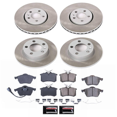Power Stop 99-10 Volkswagen Beetle Front and Rear Semi-Coated Rotor Kit